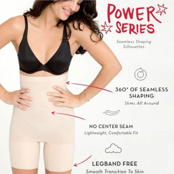 SPANX Higher Power Shapewear Shorts-1X - Picture 2 of 8